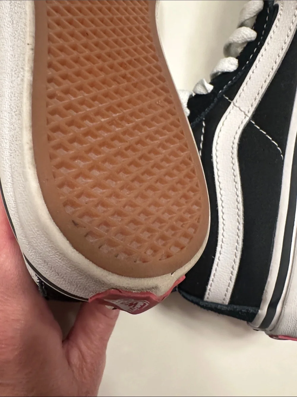 Vans Black and White Sk8-High Classic Sneakers - Picture 6 of 7